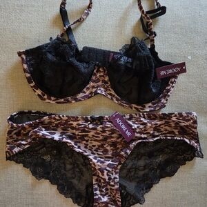 Adore Me Leopard Print Lingerie Set